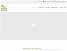 Tablet Screenshot of gartenbau-holz.de